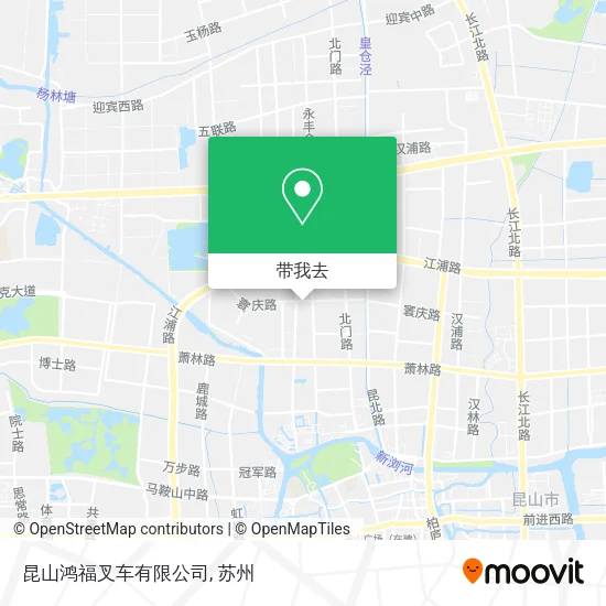 昆山鸿福叉车有限公司地图