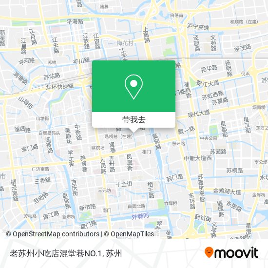 老苏州小吃店混堂巷NO.1地图