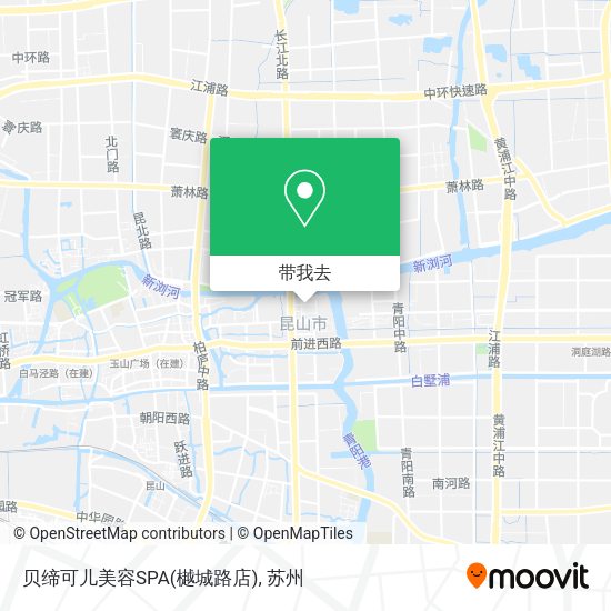 贝缔可儿美容SPA(樾城路店)地图
