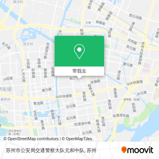 苏州市公安局交通警察大队元和中队地图