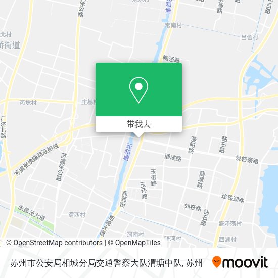 苏州市公安局相城分局交通警察大队渭塘中队地图