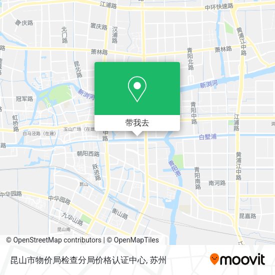 昆山市物价局检查分局价格认证中心地图