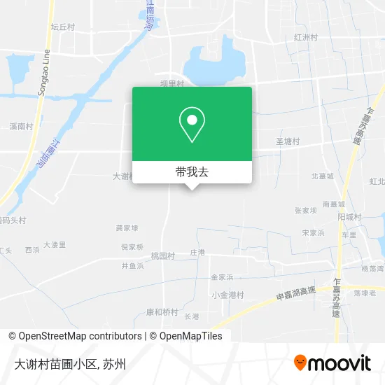 大谢村苗圃小区地图