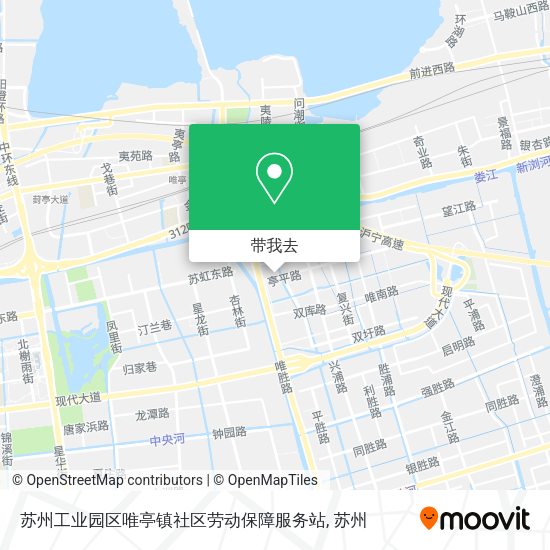 苏州工业园区唯亭镇社区劳动保障服务站地图