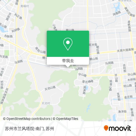苏州市兰风塔院-南门地图