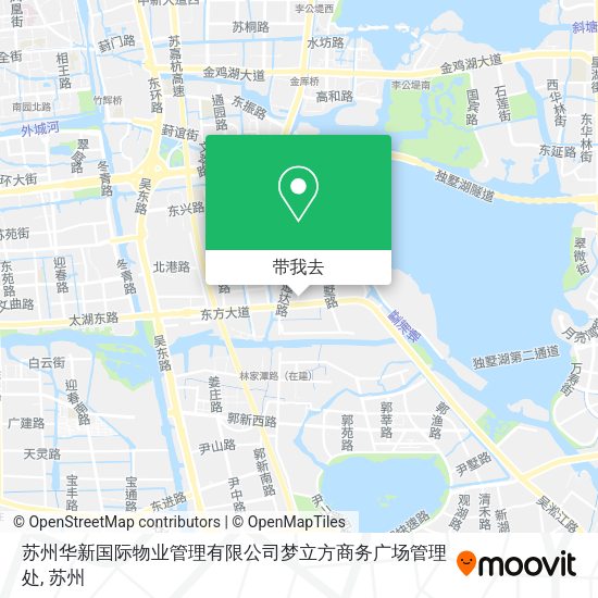 苏州华新国际物业管理有限公司梦立方商务广场管理处地图