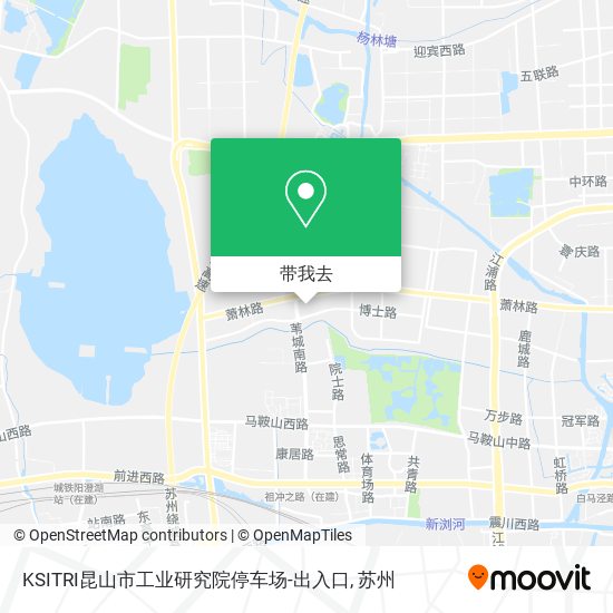KSITRI昆山市工业研究院停车场-出入口地图