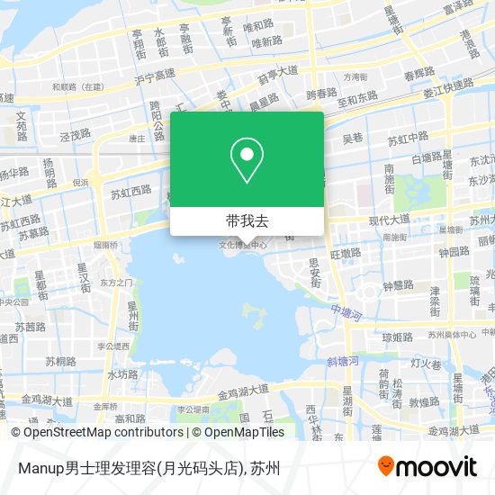 Manup男士理发理容(月光码头店)地图