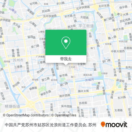 中国共产党苏州市姑苏区沧浪街道工作委员会地图
