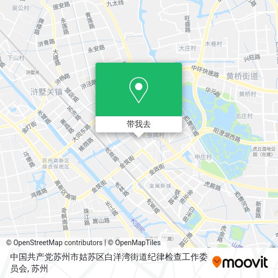 中国共产党苏州市姑苏区白洋湾街道纪律检查工作委员会地图