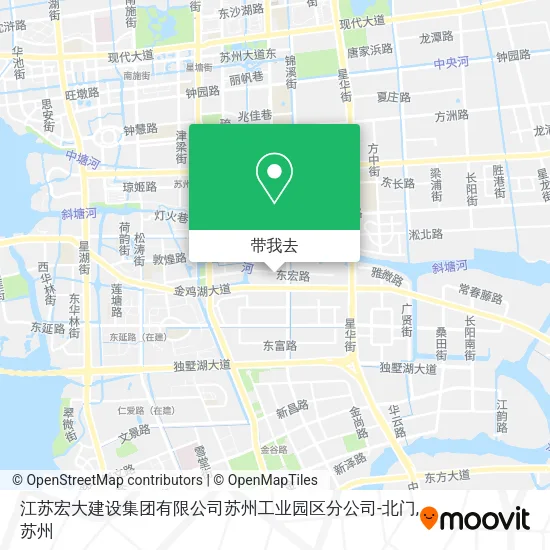 江苏宏大建设集团有限公司苏州工业园区分公司-北门地图