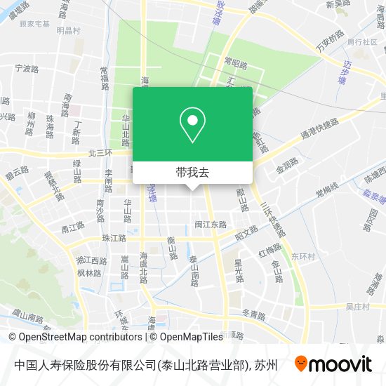 中国人寿保险股份有限公司(泰山北路营业部)地图