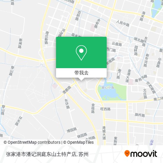 张家港市潘记洞庭东山土特产店地图