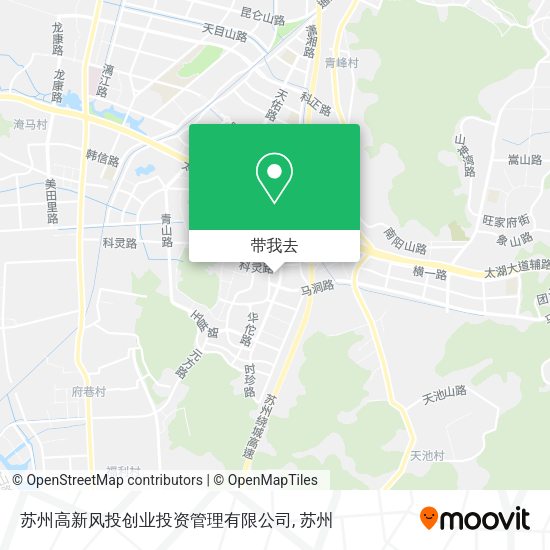 苏州高新风投创业投资管理有限公司地图