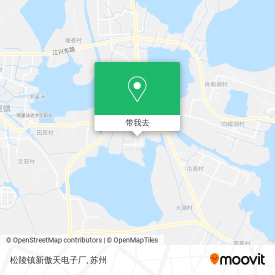松陵镇新傲天电子厂地图