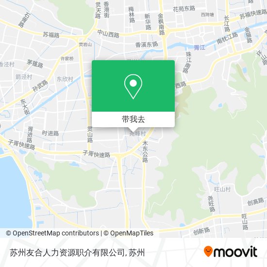 苏州友合人力资源职介有限公司地图