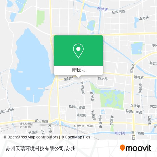 苏州天瑞环境科技有限公司地图