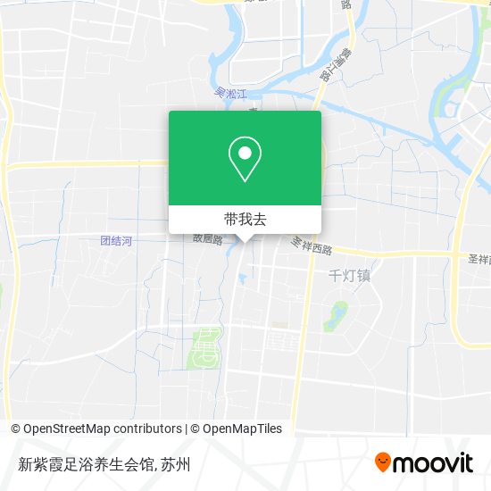新紫霞足浴养生会馆地图