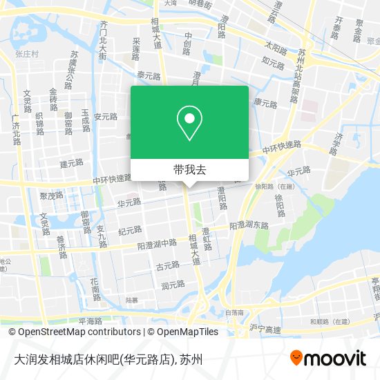 大润发相城店休闲吧(华元路店)地图