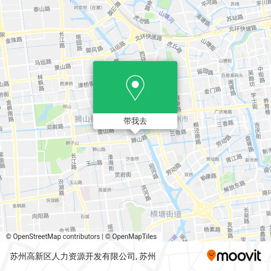 苏州高新区人力资源开发有限公司地图