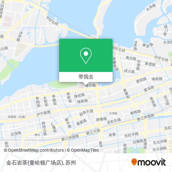 金石岩茶(曼哈顿广场店)地图