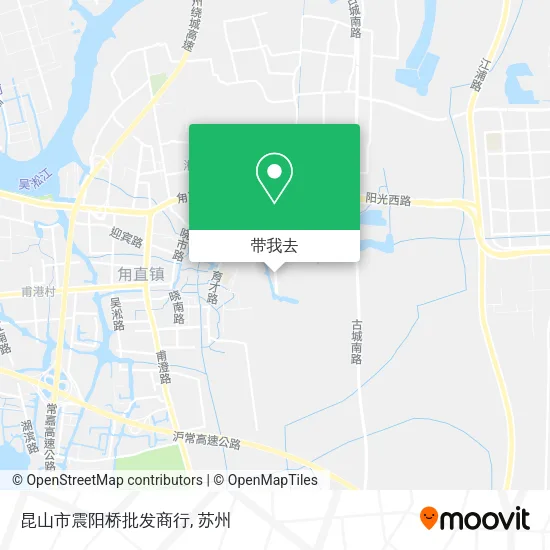 昆山市震阳桥批发商行地图