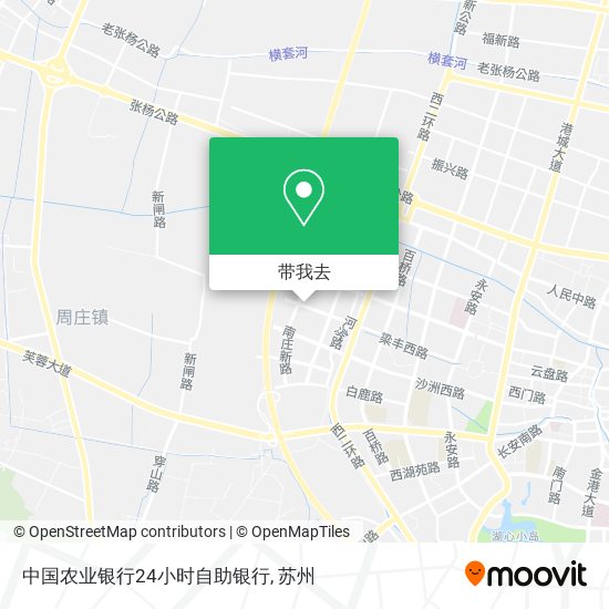 中国农业银行24小时自助银行地图