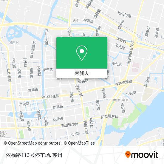 依福路113号停车场地图