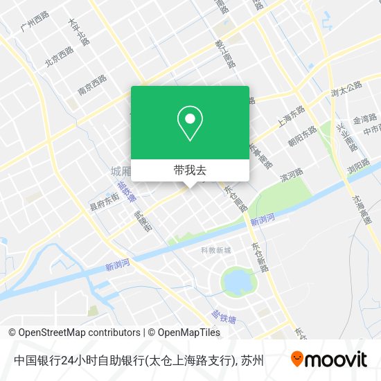 中国银行24小时自助银行(太仓上海路支行)地图