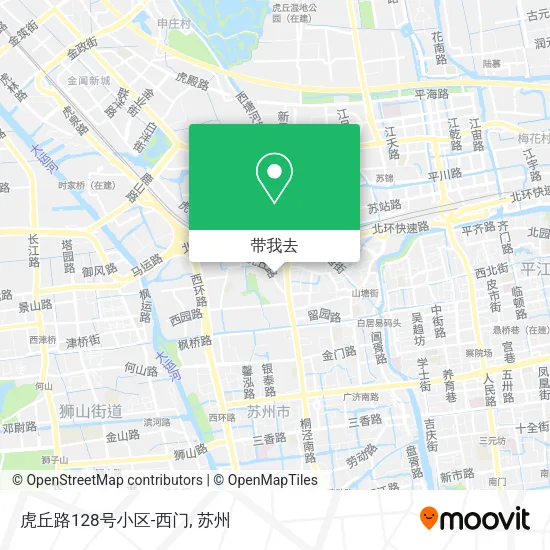 虎丘路128号小区-西门地图