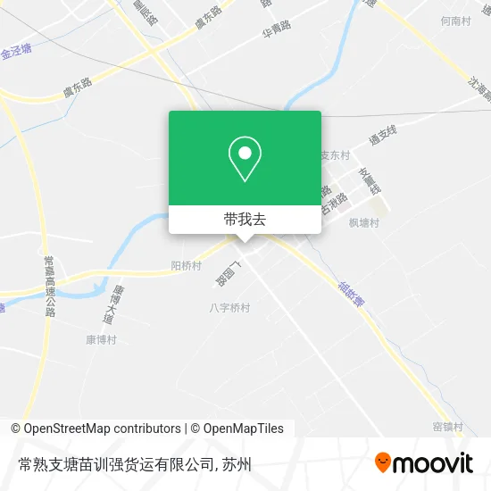 常熟支塘苗训强货运有限公司地图