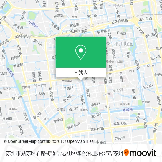 苏州市姑苏区石路街道信记社区综合治理办公室地图