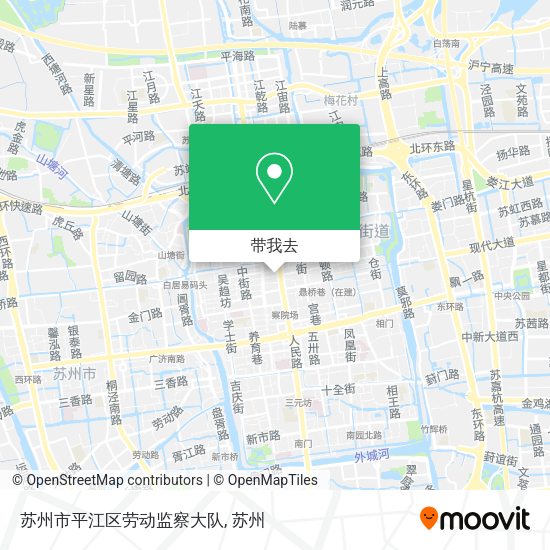 苏州市平江区劳动监察大队地图