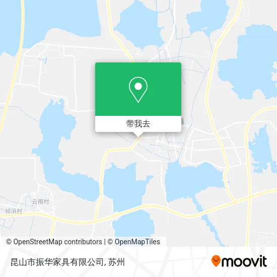 昆山市振华家具有限公司地图