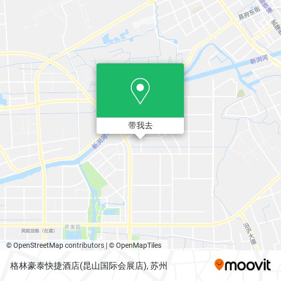 格林豪泰快捷酒店(昆山国际会展店)地图