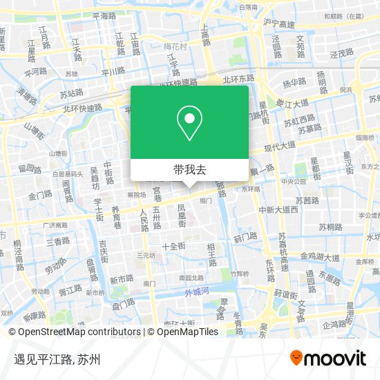 遇见平江路地图