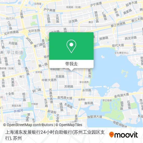 上海浦东发展银行24小时自助银行(苏州工业园区支行)地图