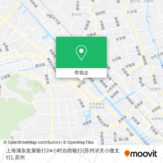 上海浦东发展银行24小时自助银行(苏州浒关小微支行)地图