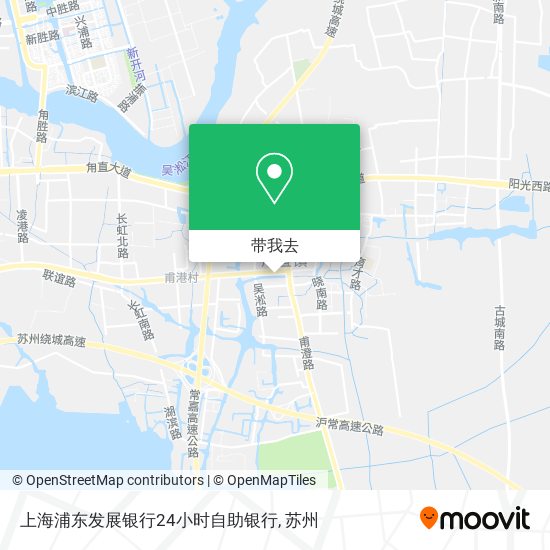 上海浦东发展银行24小时自助银行地图
