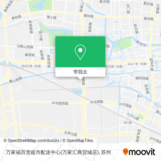 万家福百货超市配送中心(万家汇商贸城店)地图