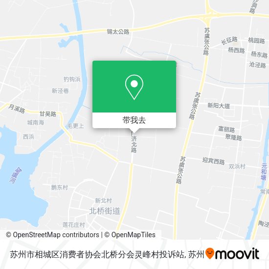 苏州市相城区消费者协会北桥分会灵峰村投诉站地图