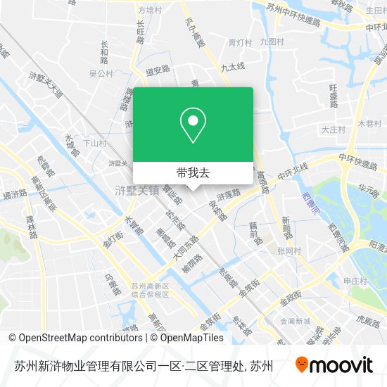 苏州新浒物业管理有限公司一区·二区管理处地图