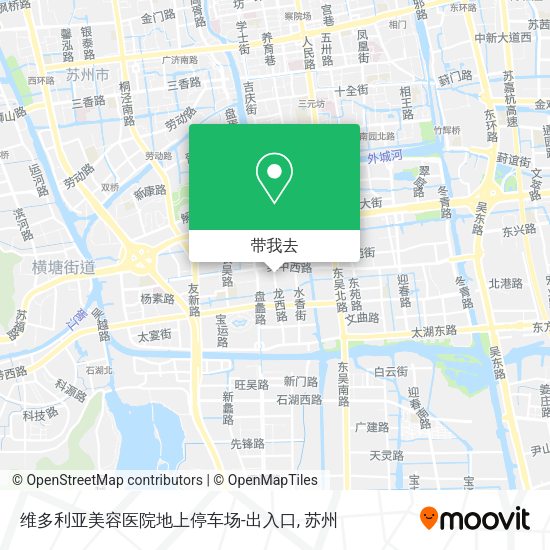 维多利亚美容医院地上停车场-出入口地图