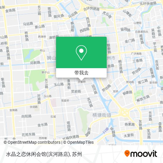水晶之恋休闲会馆(滨河路店)地图
