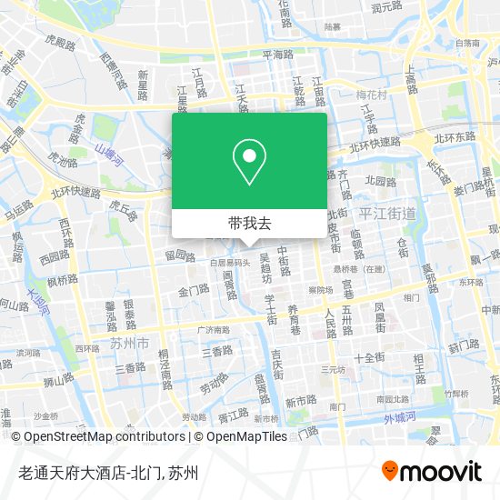 老通天府大酒店-北门地图