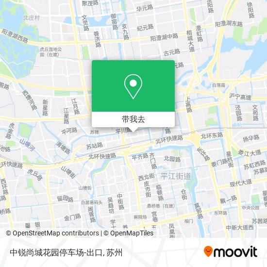 中锐尚城花园停车场-出口地图