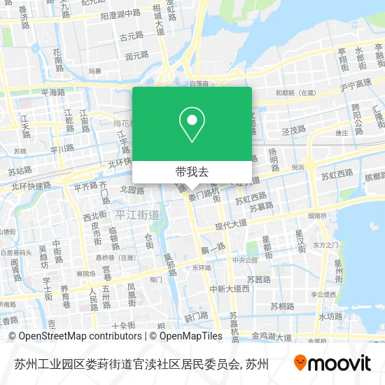 苏州工业园区娄葑街道官渎社区居民委员会地图