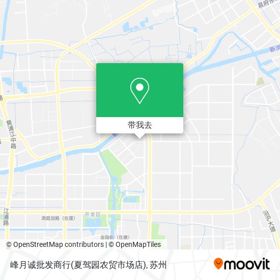 峰月诚批发商行(夏驾园农贸市场店)地图