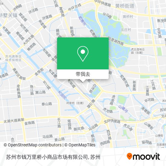 苏州市钱万里桥小商品市场有限公司地图