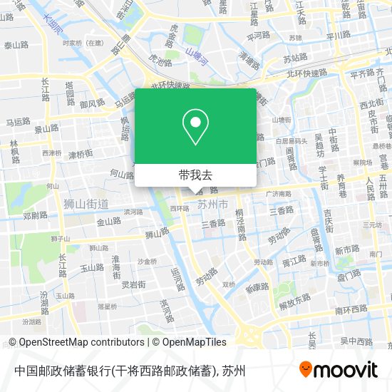 中国邮政储蓄银行(干将西路邮政储蓄)地图